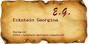 Eckstein Georgina névjegykártya