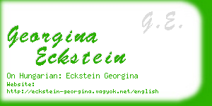 georgina eckstein business card